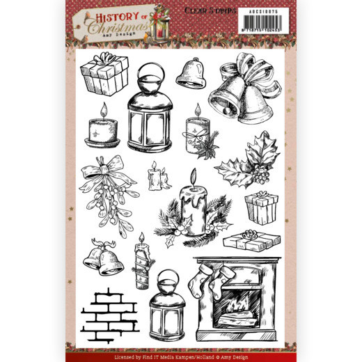 Find It Trading Amy Design History of Christmas A5 Clear Stamps ADCS10075