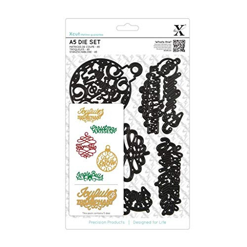 Xcut A5 Die Set 5/Pkg-Christmas Sayings