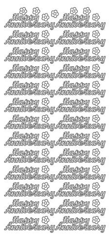 JEJE Peel Sticker- Happy Anniversary 30 GOLD