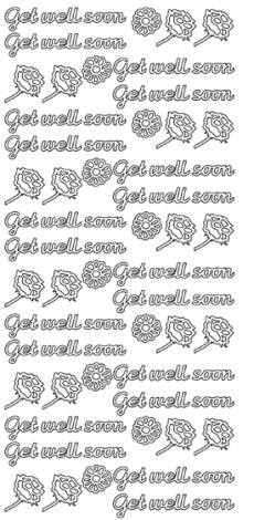 JEJE Peel Sticker- Get Well Soon 08 SILVER