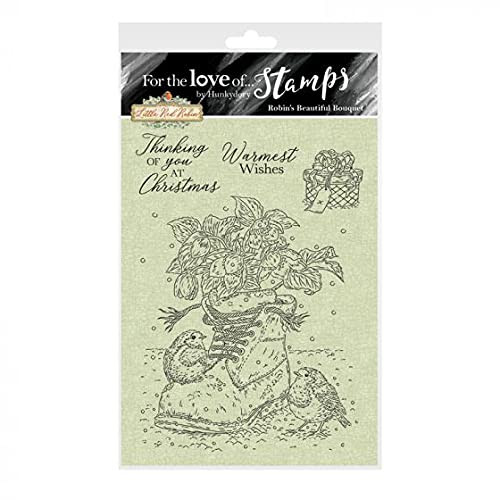 Hunkydory for The Love of Clear Stamp Set Robin's Beautiful Bouquet FTLS761
