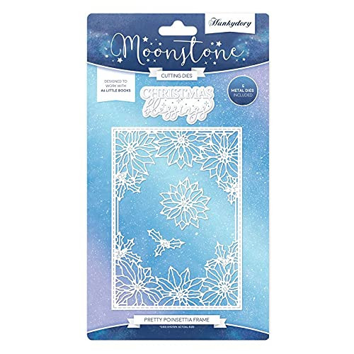 Hunkydory Moonstone Cutting Dies - Pretty Poinsettia Frame - MSTONE446