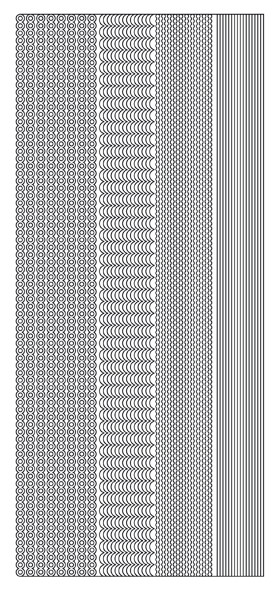 JEJE Peel Sticker- Thin Lines 675 Silver