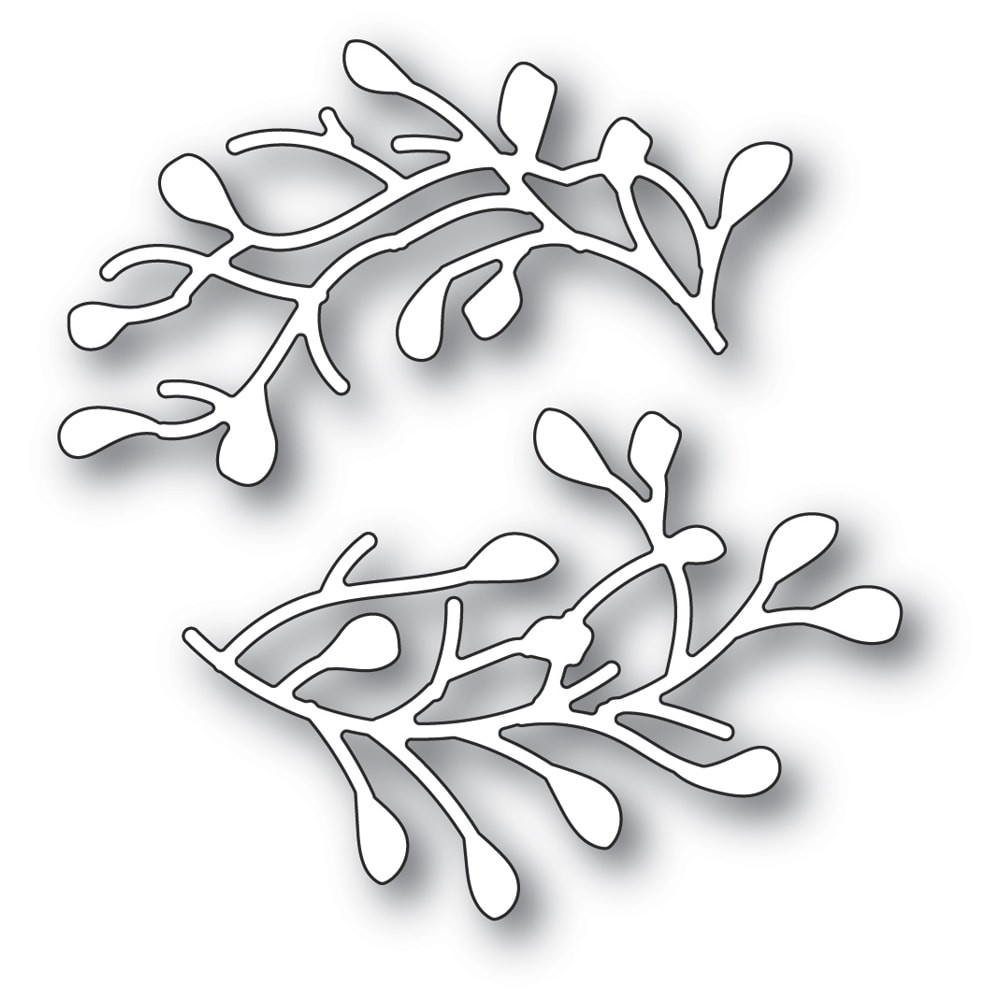 Memory Box 100% Steel Mistletoe Swags Cutting Die- 94485