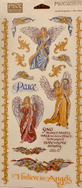 PSX Stickers Musical Angels Stickers SH6050 Large Sheet