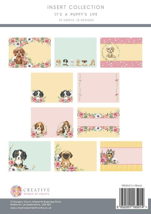 The Paper Boutique- It's a Puppy's Life- A4 Insert Collection- 40 sheets, 10 designs