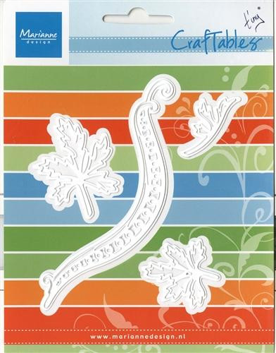 Marianne Design Craftable Dies, Tiny's Swirl & Leaves 1