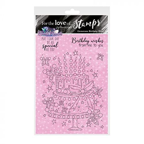 Hunkydory Crafts- for The Love of Stamps - Gemstone Birthday Bling A6 Stamp - FTLS821