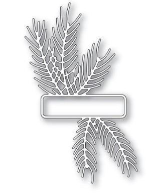 Memory Box 100% Steel Antique Pine Label Cutting Die- 94337