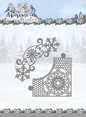 Find It Trading Amy Designs- Awesome Winter- Winter Lace Corner ADD10258
