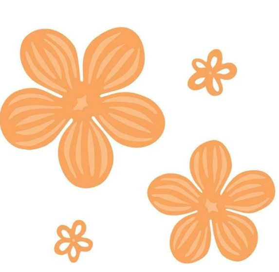 Tonic Studios - Verso - Simple Florals- Buttercups & Blossoms Die Set - 4448e