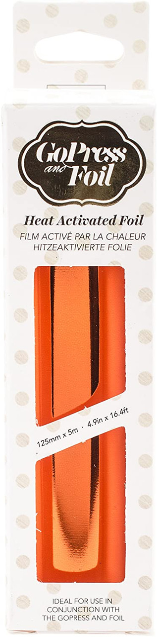 Couture Creations GoPress & Foil- Heat Activated Foil- Red Copper