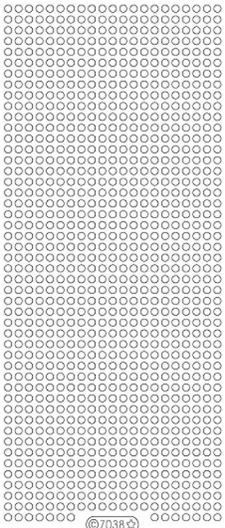 Starform N7038 Glitter Violet Silver Small Glitter Dots Outline Peel Stickers