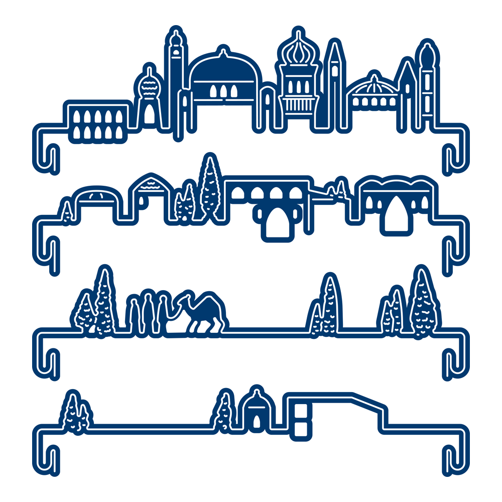 Tattered Lace Sparkle & Lace Tunnel Card (509653) and Bethlehem (509654) Die Sets