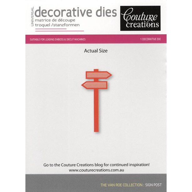 Couture Creations Diecuts- Sign Post Decorative Die