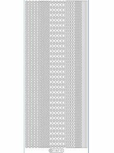 Starform CIRCLE BORDERS 1167 SILVER Peel Stickers