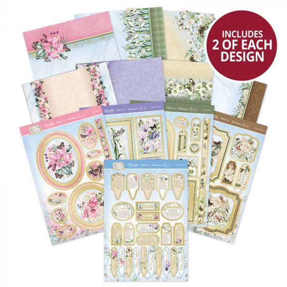 Hunkydory Crafts Forever Florals Heavenly Winter Luxury Card Collection Card Kit FFWINT101