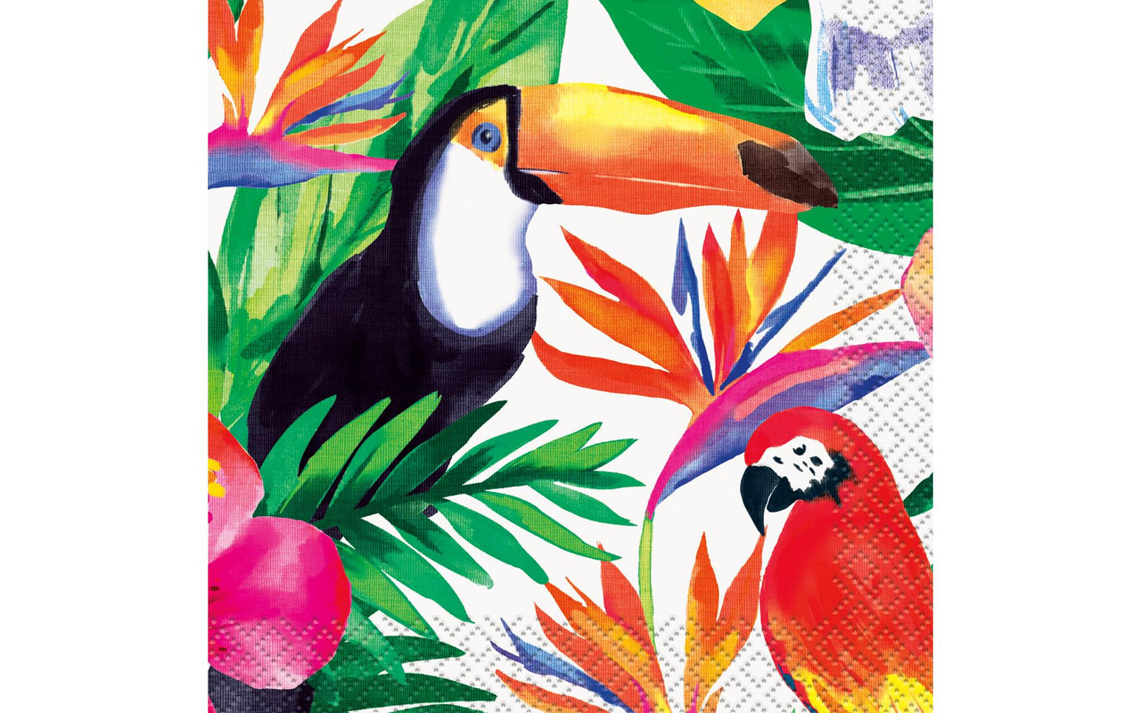 Unique Napkins- Palm Tropical Luau- 16 ct- 2 ply
