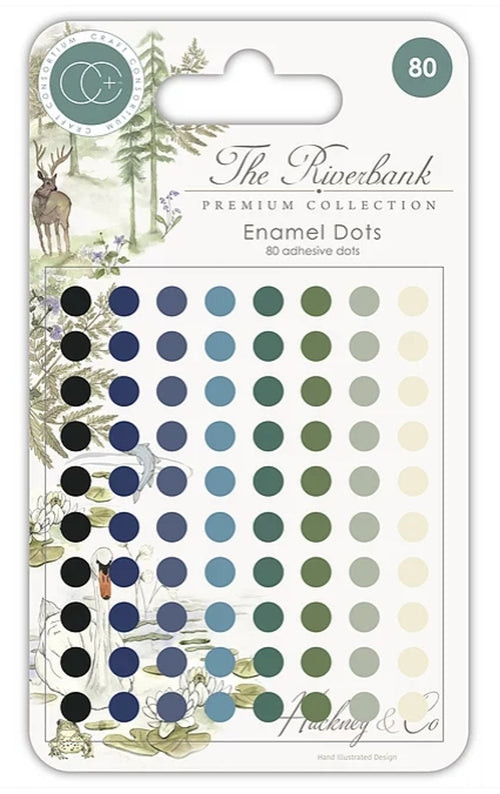 Craft Consortium The Riverbank- Enamel Drops- 80 adhesive drops