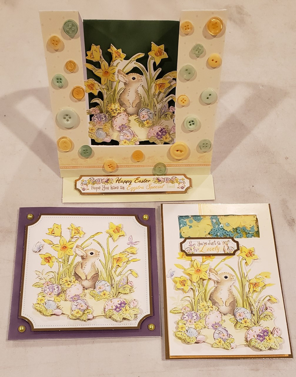 Live Stream Springtime Wishes Deco Large Easter Bunny-- Makes 3