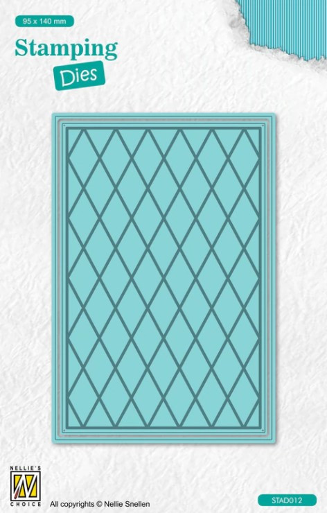 Nellie's Choice Die- Stamping Dies- Rectangle Lattice- STAD012