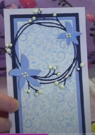 Nellie's Choice Shape Dies Blue- Strangled Branches With Flowers