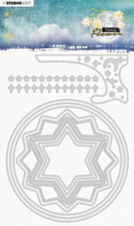 Studio Light- Moon Flower Collection Die- Card Shape Round nr 139