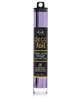 Deco Foil Foil Sheets for Paper & Fabric - 5 Transfer Sheets - by Thermoweb- Lilac
