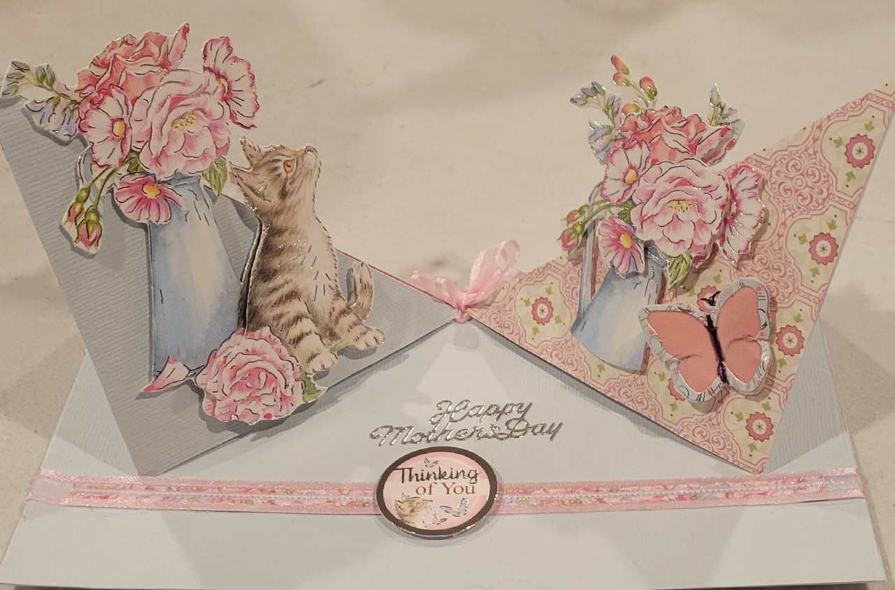 Live Stream Hunkydory Springtime Wishes Deco-Large Curious Kitten -- Makes 4