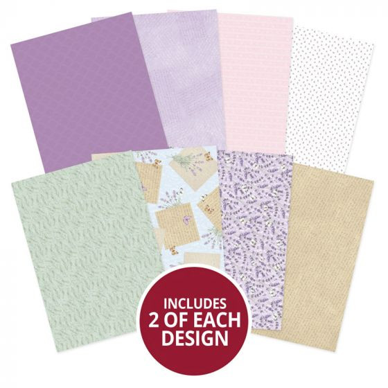 Hunkydory- Forever Florals Lavender Printed Parchment FFLAV108