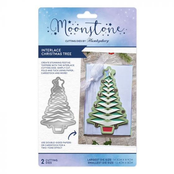 Hunkydory Crafts Moonstone Interlace Christmas Tree MSTONE586