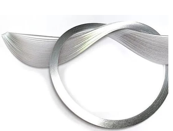 Quilled Creations 1/8" Gilded Quilling Paper - 30 Silver Edge on Bright White Quilling Paper