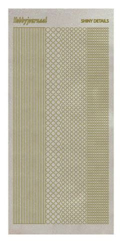 Find It Trading Shiny Details 001 Transparent GOLD Lines and Dots SDS001TG