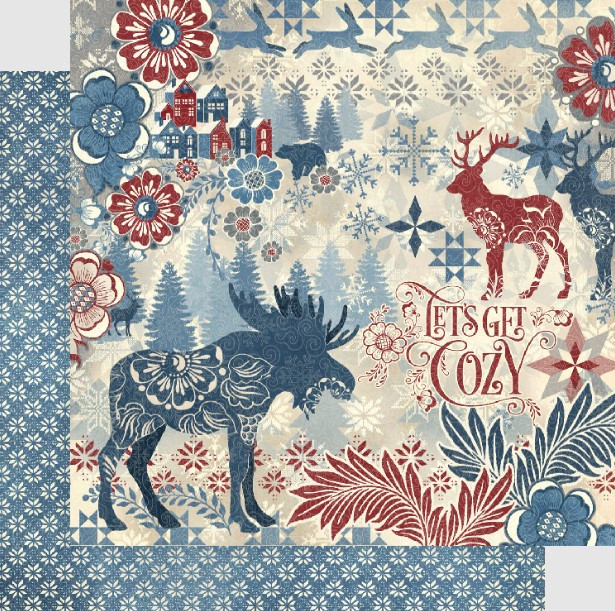 Graphic 45 Paper 8X8 Pad Let's Get Cozy