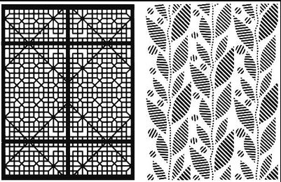 Craft Concepts- Perfect Pairs Collection- Autumn Screen- 2 pack- A2 Embossing Folders