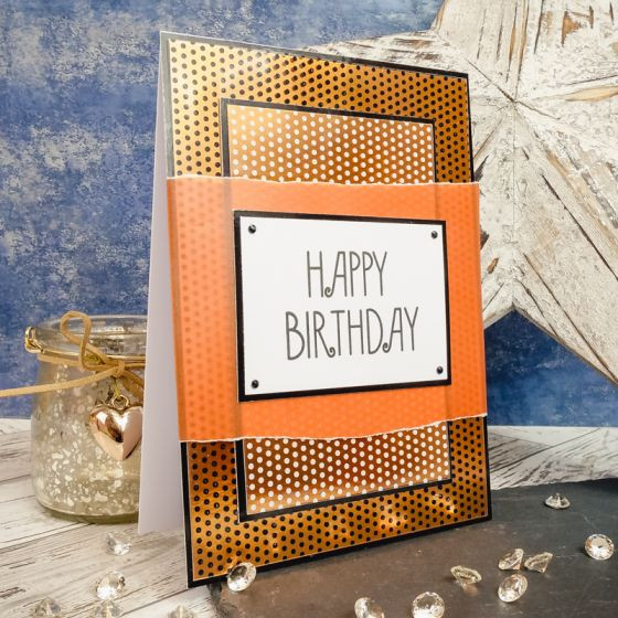 Hunkydory Crafts Dotty Luxury Foiled Acetate LFA197