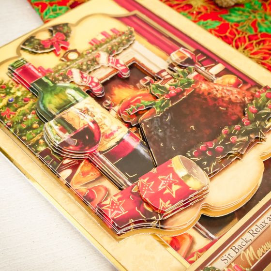 Hunkydory Crafts Christmas Wishes Deco-Large Topper Set- A Festive Feast CWDEC903