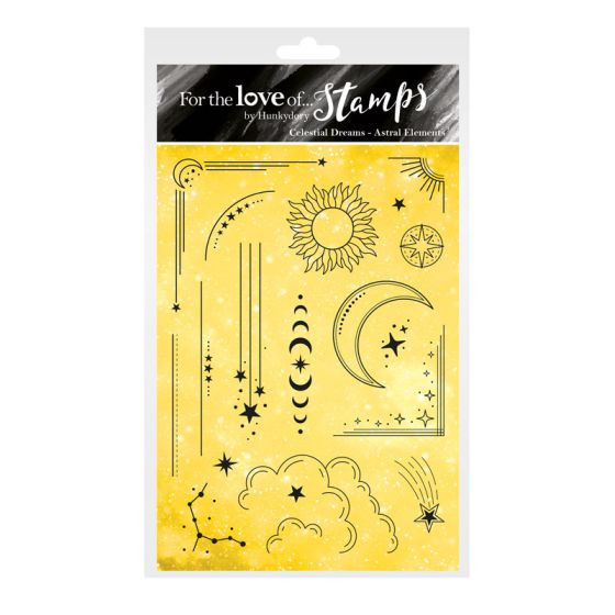 Hunkydory Crafts For the Love of Stamps- Celestial Dreams- Astral Elements