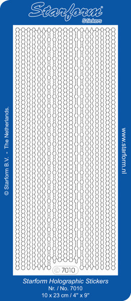 Starform DECO BORDER 7010 HOLO SILVER/GOLD stickers Peels