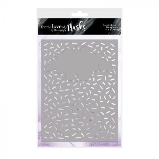 Hunkydory for The Love of Masks - Sweet Clematis 8"x6" - FTLM353