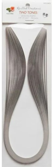 Quilled Creations 1/8" Two Tone Quilling Paper - 50 Pieces- Brown
