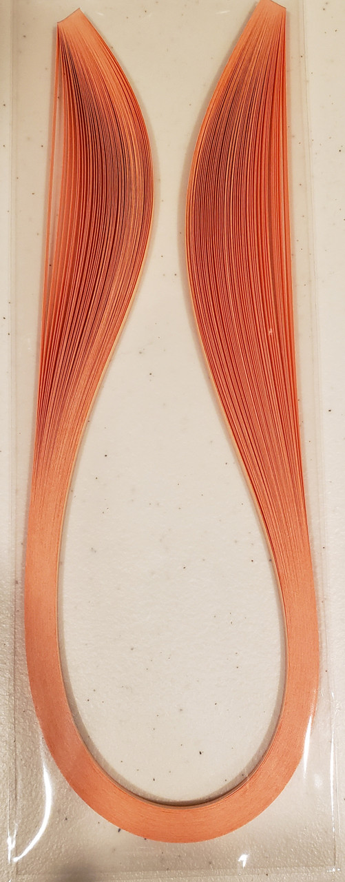 Quilled Creations 1/8" Two Tone Quilling Paper - 50 Pieces- Orange