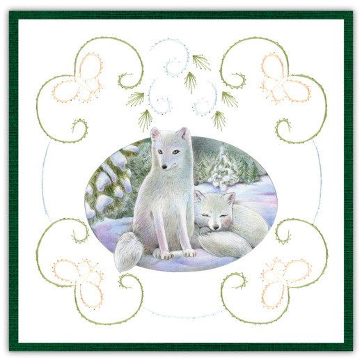 Find It Trading Stitch and Do 188 - Jeanine's Art- Winter Garden- Embroidery on Paper kit