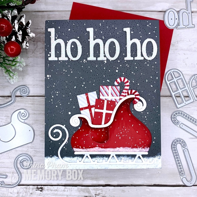 Memory Box Gilded Sleigh 94609 Cutting Die 100% Steel