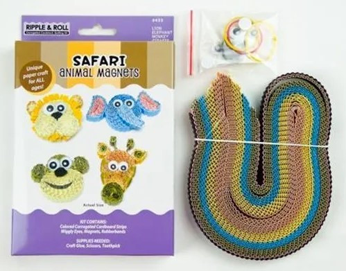 Quilled Creations Safari Animal Magnets Quilling Kit