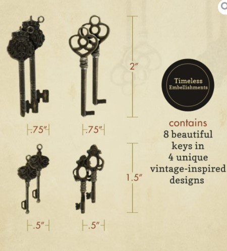 Graphic 45 Staples- Ornate Metal Key