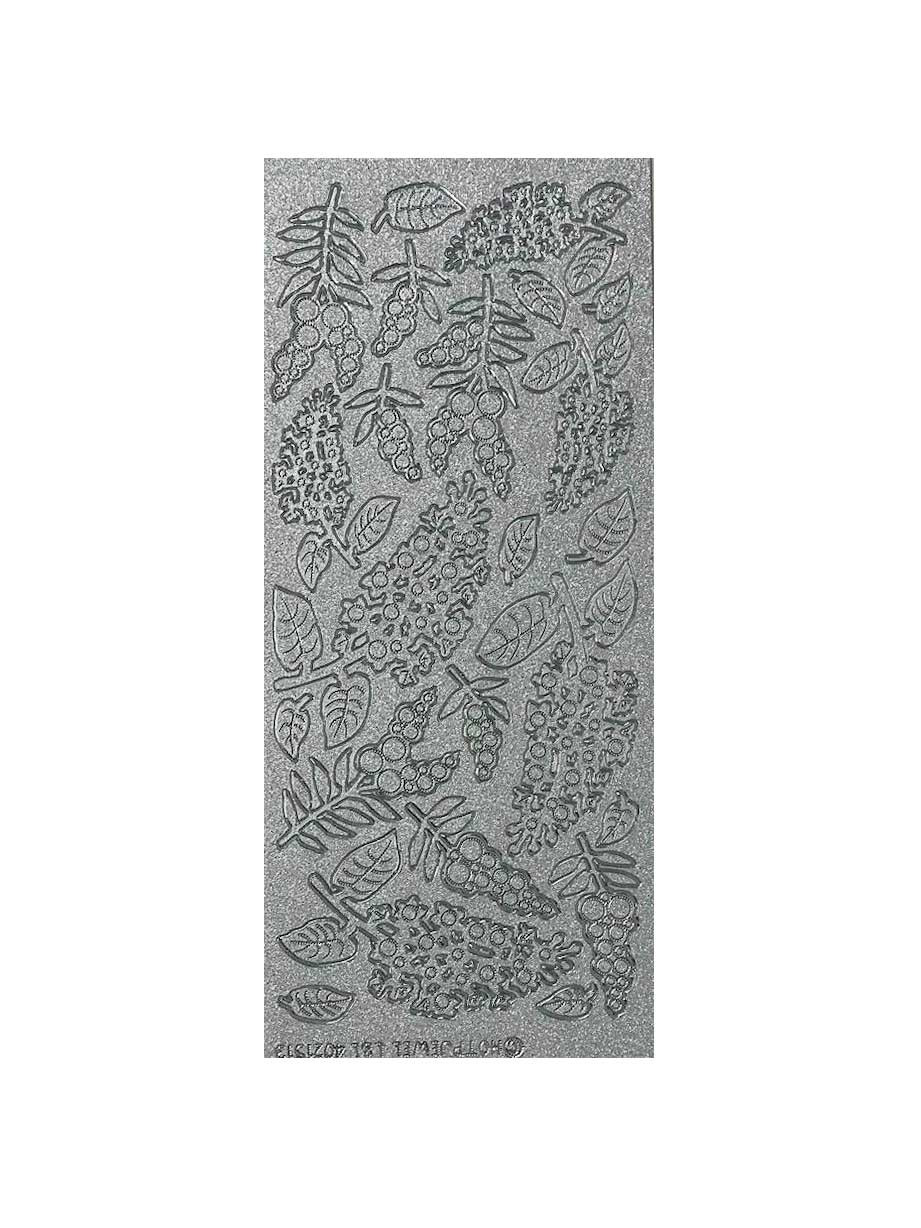 Dazzles Jewel Lilac & Lavender Silver Stickers