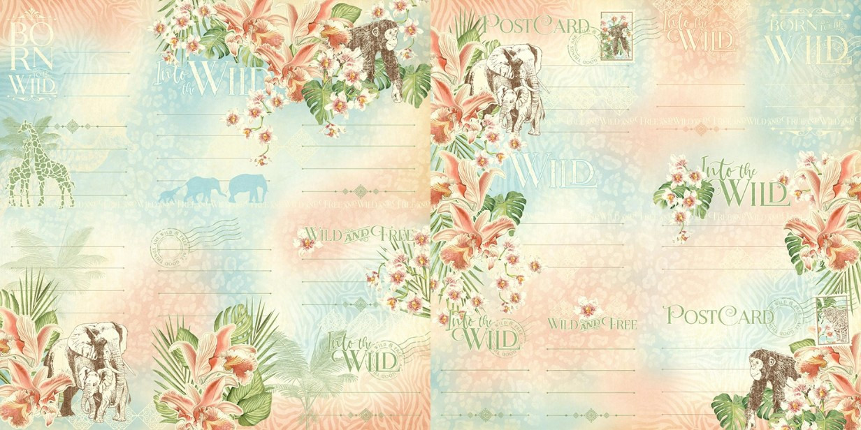 Graphic 45 Wild and Free Collection- Journaling Cards