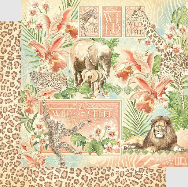 Graphic 45 12X12 Collection Pack- Wild and Free