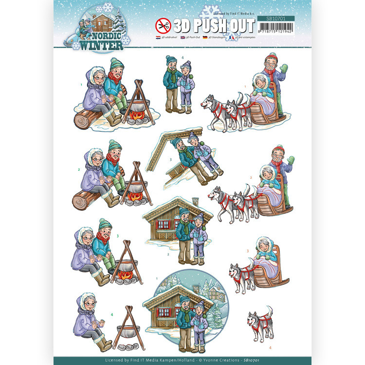 Find it Trading- Yvonne Creations- Nordic Winter- Cosy Together SB10701